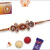 Exclusive Kundan Rakhi with Golden Beads | Send Rakhi Gifts Online 4