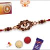 Designer Ganpati Rakhi with Pearls | Send Rakhi Gifts Online 4