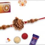 Exclusive Peacock Rakhi with Sandalwood Beads | Send Rakhi Gifts Online 6