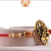 Antique Ganesh Rakhi with Sandalwood Beads | Send Rakhi Gifts Online 5