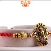 Premium Ganesh Rakhi with Desinger Beads | Send Rakhi Gifts Online 5