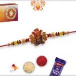Blessing Ganeshji Rakhi with Beads | Send Rakhi Gifts Online 4