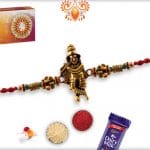 Beautiful Murlimanohar Rakhi with Designer Beads | Send Rakhi Gifts Online 6