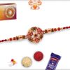 Exclusive Round Rakhi with Red Beads | Send Rakhi Gifts Online 4