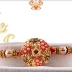 Exclusive Round Rakhi with Red Beads | Send Rakhi Gifts Online 3