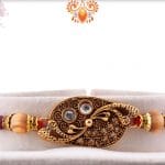 Designer Rakhi with Sandalwood Beads | Send Rakhi Gifts Online 3
