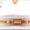 Elegant BHAI Rakhi with Golden Beads | Send Rakhi Gifts Online 4