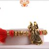 Divine Radha Krishna Antique Rakhi | Send Rakhi Gifts Online 5