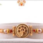 Unique Golden Rakhi with Beads | Send Rakhi Gifts Online 4