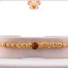 Golden Beads Rakhi with Rudraksh | Send Rakhi Gifts Online 3