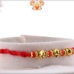 Designer Golden Beads Rakhi with Diamonds | Send Rakhi Gifts Online 4