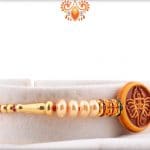 Divine Ganesh Rakhi with Beautful Pearls | Send Rakhi Gifts Online 5