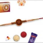 Divine Ganesh Rakhi with Beautful Pearls | Send Rakhi Gifts Online 6