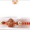 Quatrefoil Swastik Rakhi with Diamond Rings | Send Rakhi Gifts Online 5