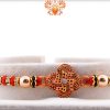 Quatrefoil Swastik Rakhi with Diamond Rings | Send Rakhi Gifts Online 4