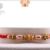 Designer Antique Beads with Sandalwood Beads Rakhi | Send Rakhi Gifts Online 4