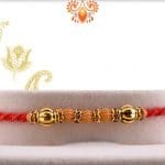 Delicate Bead Rakhi with Diamond Ring | Send Rakhi Gifts Online 3
