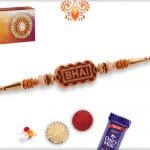 Designer Bhai Rakhi with Beads | Send Rakhi Gifts Online 4