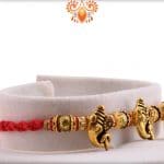 3 Antique Ganpati Rakhi with Beads | Send Rakhi Gifts Online 5