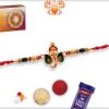 Unique Ganesh Rakhi with Green Beads | Send Rakhi Gifts Online 6