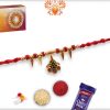 Unique Hanging Rakhi with Red Beads | Send Rakhi Gifts Online 4