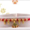 Unique Hanging Rakhi with Red Beads | Send Rakhi Gifts Online 3