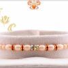 Shining Diamond Rings with Pearl Rakhi | Send Rakhi Gifts Online 3