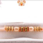 Designer Pearls Rakhi with Shining Diamonds | Send Rakhi Gifts Online 3