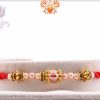 Exclusive Pearl Rakhi with Designer Metal Beads | Send Rakhi Gifts Online 3