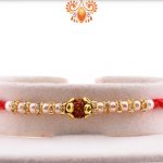 Auspicious Rudraksh with Pearl and Diamond Rakhi | Send Rakhi Gifts Online 4