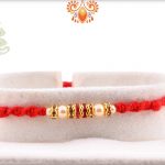 Pearl and Diamond Rakhi with Handcrafted Red Thread | Send Rakhi Gifts Online 3