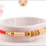 Designer Pearls Rakhi with Diamond Rings | Send Rakhi Gifts Online 5
