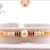 Stylish Pearl Rakhi with Diamond Rings | Send Rakhi Gifts Online 3