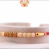 Royal Pearl with Shining Diamond Rakhi | Send Rakhi Gifts Online 5
