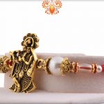 Devine Radha-Krishna Rakhi with Beautiful Pearls | Send Rakhi Gifts Online 5