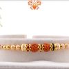 Devotional Rudraksh Rakhi with Golden Beads | Send Rakhi Gifts Online 3