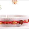 Uniquely Hnadcrafted Rudraksh Rakhi with Sandalwood Beads | Send Rakhi Gifts Online 5
