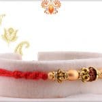 Elegant Rudraksh Rakhi with Unusual Beads | Send Rakhi Gifts Online 5