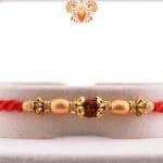 Elegant Rudraksh Rakhi with Unusual Beads | Send Rakhi Gifts Online 4
