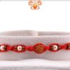 Uniquely Knotted Rudraksh Rakhi with Pearls | Send Rakhi Gifts Online 4