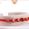 Uniquely Knotted Rudraksh Rakhi with 6 Sandalwood Beads | Send Rakhi Gifts Online 5