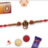 Ganesh Rakhi with Rudraksh and Sandalwood Beads | Send Rakhi Gifts Online 4