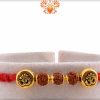 3 Rudraksh Rakhi with Om Engraved Beads | Send Rakhi Gifts Online 3