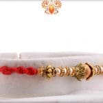 Sandalwood Diamond Rakhi with Designer Beads | Send Rakhi Gifts Online 5