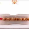 Traditional Sandalwood Beads with Diamond Rakhi | Send Rakhi Gifts Online 3