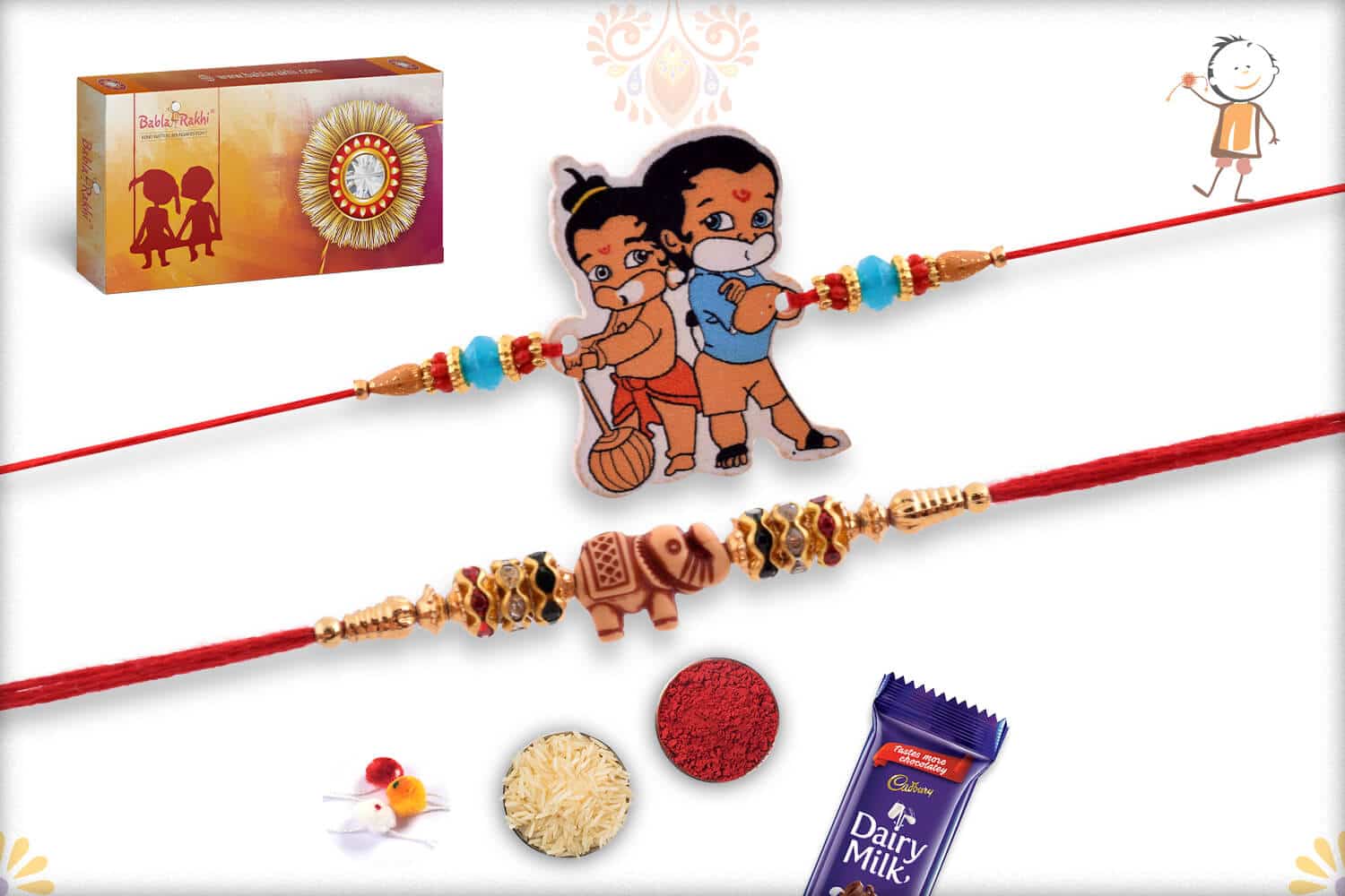 Two Set Rakhi | Send Rakhi Gifts Online 1