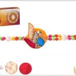 Beautiful Multicolor Design Zardosi Rakhi