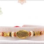 Exclusive Oval Bead with Diamonds Rakhi 3