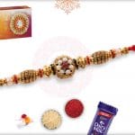 Amazing Rajwadi Bead Rakhi 6