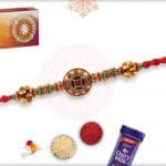 Royal Meenakari Bead Rakhi 4